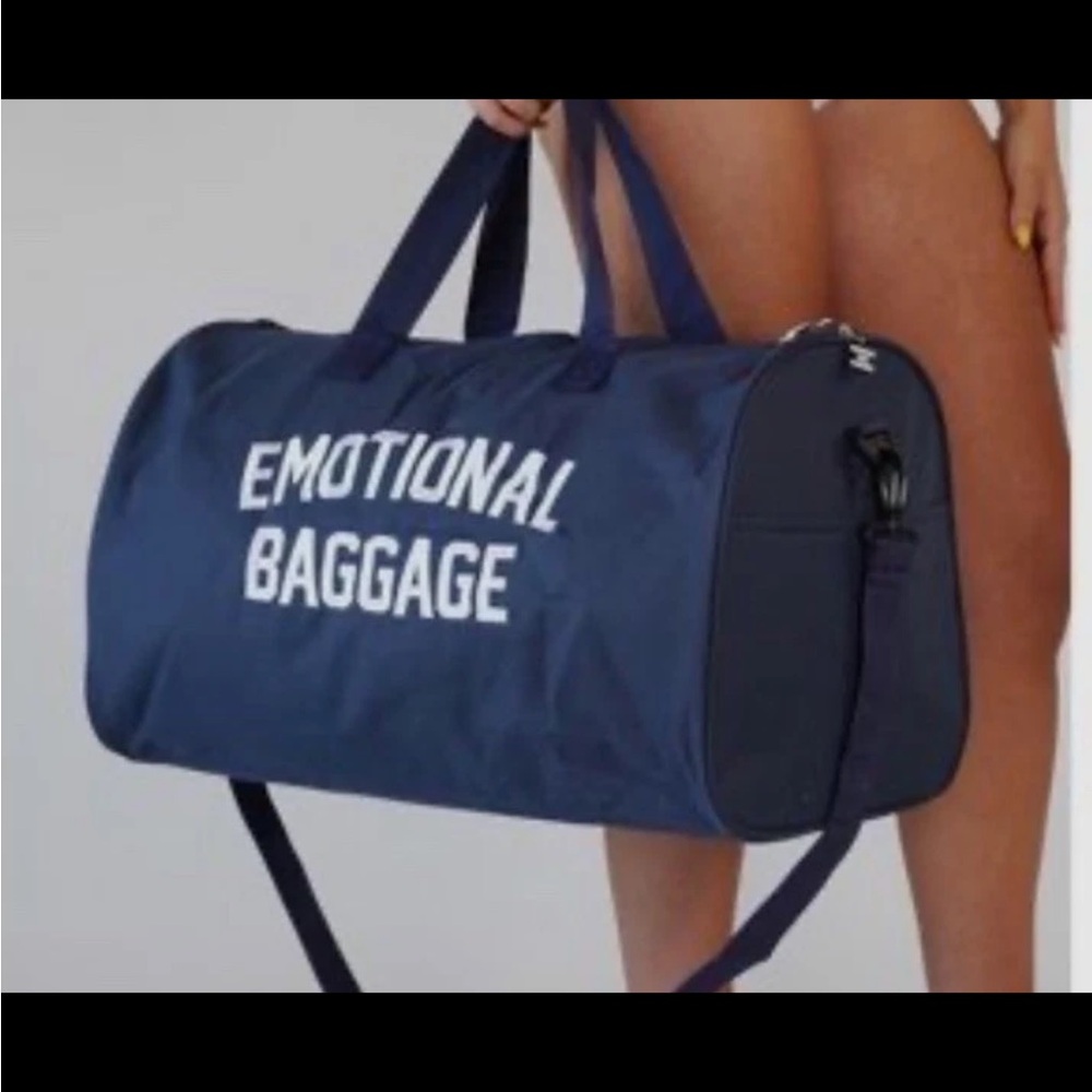 Assholes*s Live Forever ALF LF Emotional Baggage OG Navy Duffle Bag w Strap